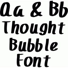 thought bubble font