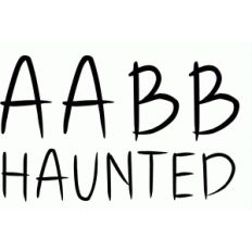 haunted font