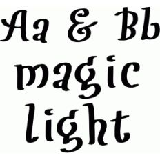 magic light font