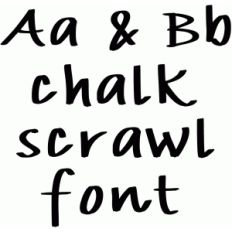 chalk scrawl font