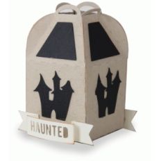 halloween haunted house lantern