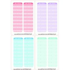 pastel daily routine checklists