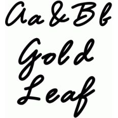 gold leaf font