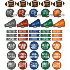 football and cheer planner stickers