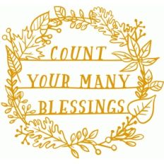 count your many blessings papercut