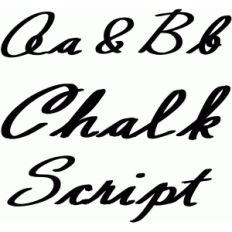 chalk script font