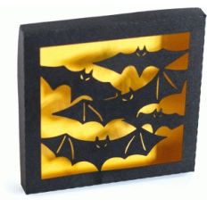 halloween bats shadowbox