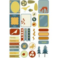 woodland planner labels or stickers