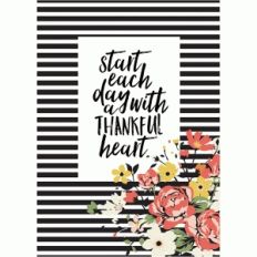thankful heart print and frame